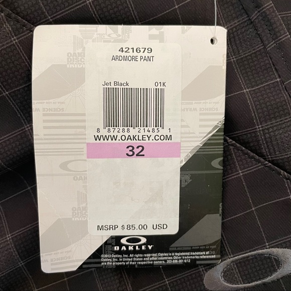 Oakley Ardmore Men’s Golf Pants - Size 32 - Picture 10 of 10